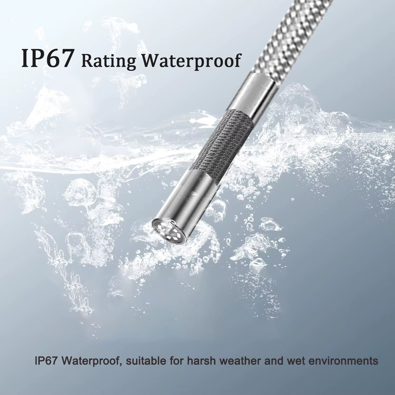 Teslong TD450S 5.5мм артикульований ендоскоп | 1080P, 4.3" IPS екран, нержавіюча трубка 1м, двостороннє керування 360°