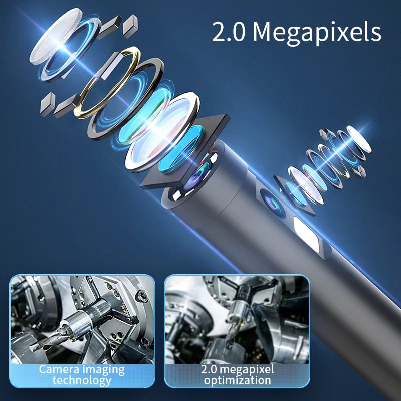 INSKAM Endoscope 3-в-1 камера для огляду труб - водонепроникна USB/Type-C/Lightning міні-камера для iPhone та Android