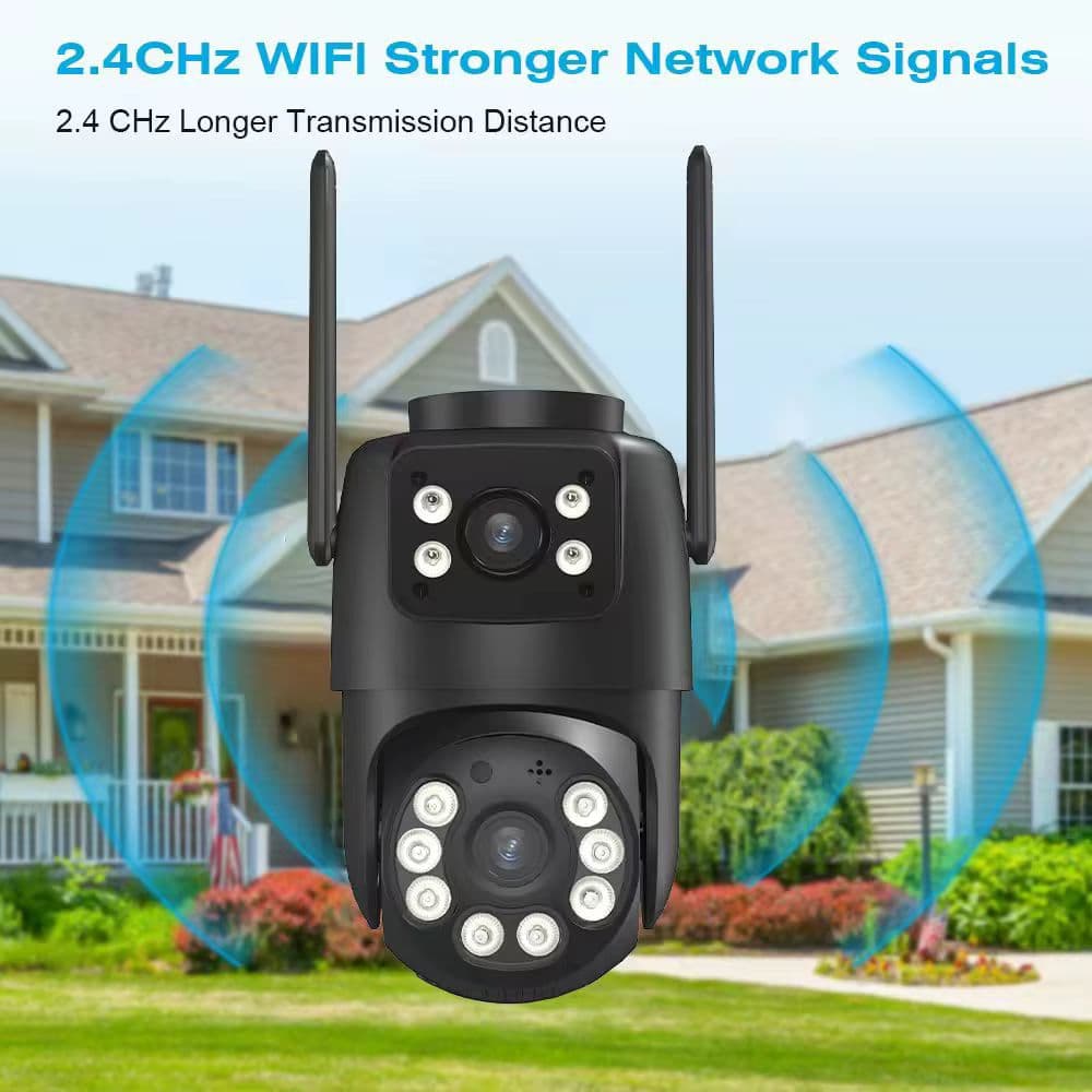 BELIA 4K 8MP Wi-Fi Камера Спостереження з Подвійним Об’єктивом, AI-Виявленням і PTZ Zoom