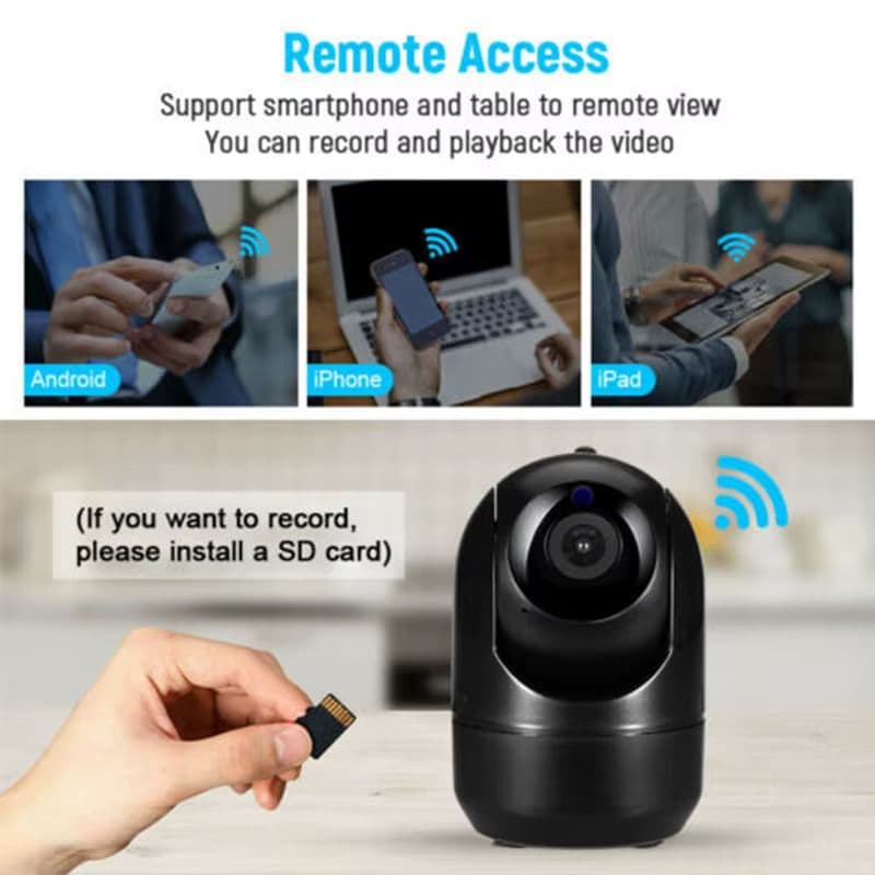 Clodrain YCC365 Plus 2MP WiFi камера | Автостеження, нічне бачення, двосторонній зв’язок, підтримка Android/iOS