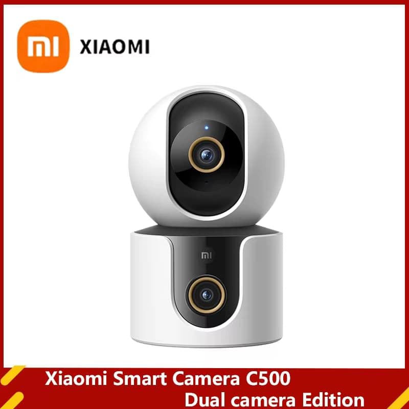 Xiaomi Smart Camera C500 Dual Lens PTZ 360° | Wi-Fi 6, AI-розпізнавання людей і тварин, двосторонній зв’язок, нічне бачення у кольорі