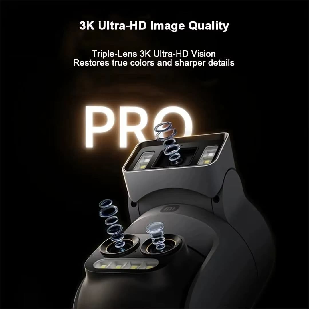 Xiaomi Smart Outdoor Camera 4 Pro Triple-Lens Zoom Edition 5MP - розумна зовнішня камера відеоспостереження з 3K якістю, IP66 та нічним баченням