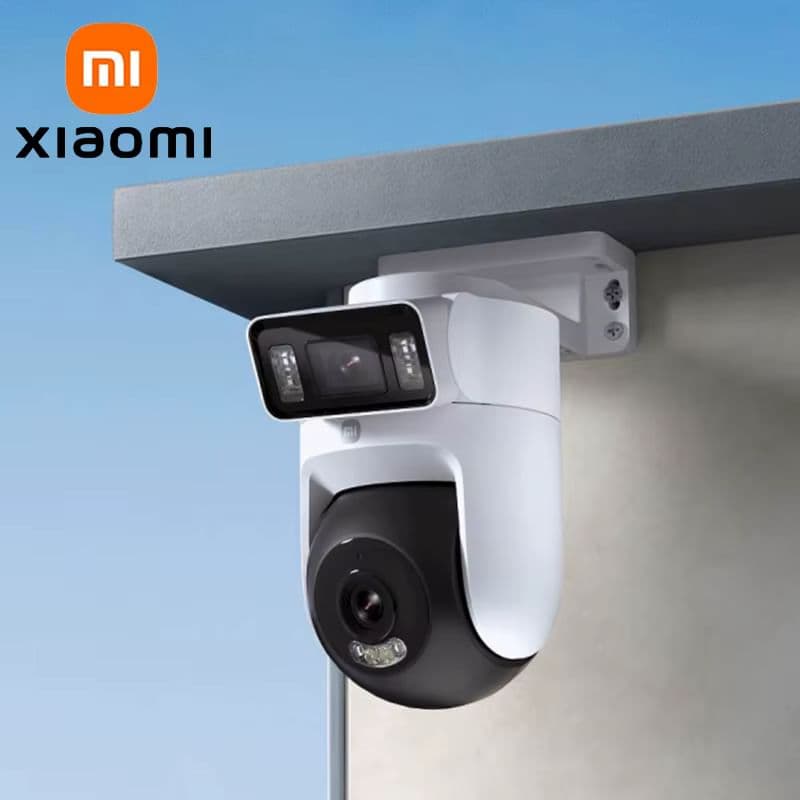 Оригінальна XIAOMI Outdoor Camera 4 Dual 5MP 3K - розумна зовнішня Wi-Fi камера з AI виявленням, двома лінзами, кольоровим нічним баченням та IP66