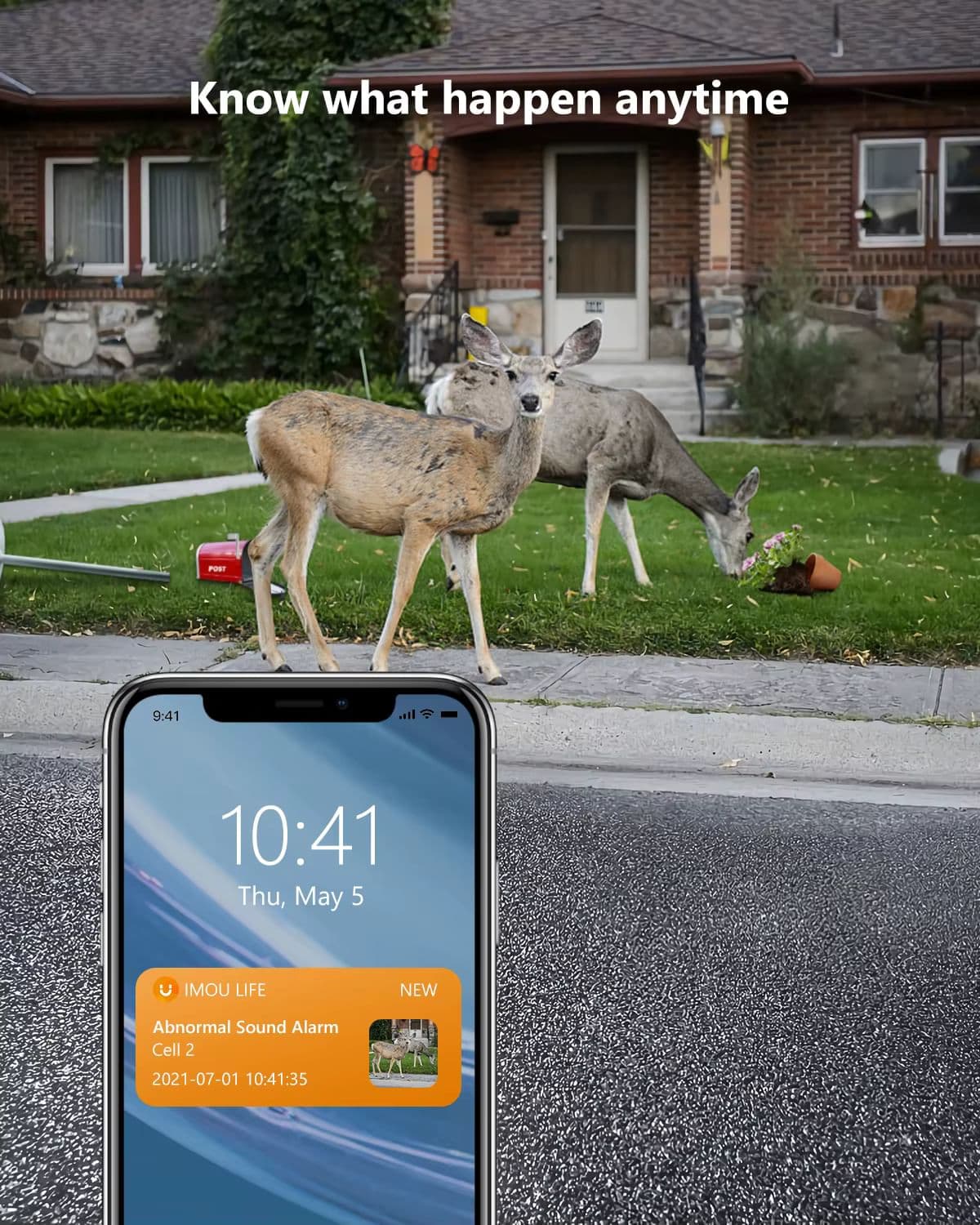 IMOU Cell 2 - 4MP перезаряджувана Wi-Fi камера з підтримкою 5G, PIR детекцією людини та кольоровим нічним баченням