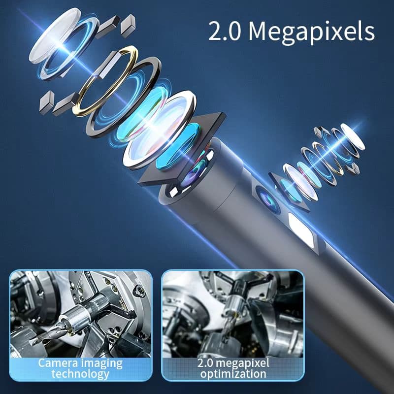 INSKAM Endoscope 3-в-1 камера для огляду труб - водонепроникна USB/Type-C/Lightning міні-камера для iPhone та Android