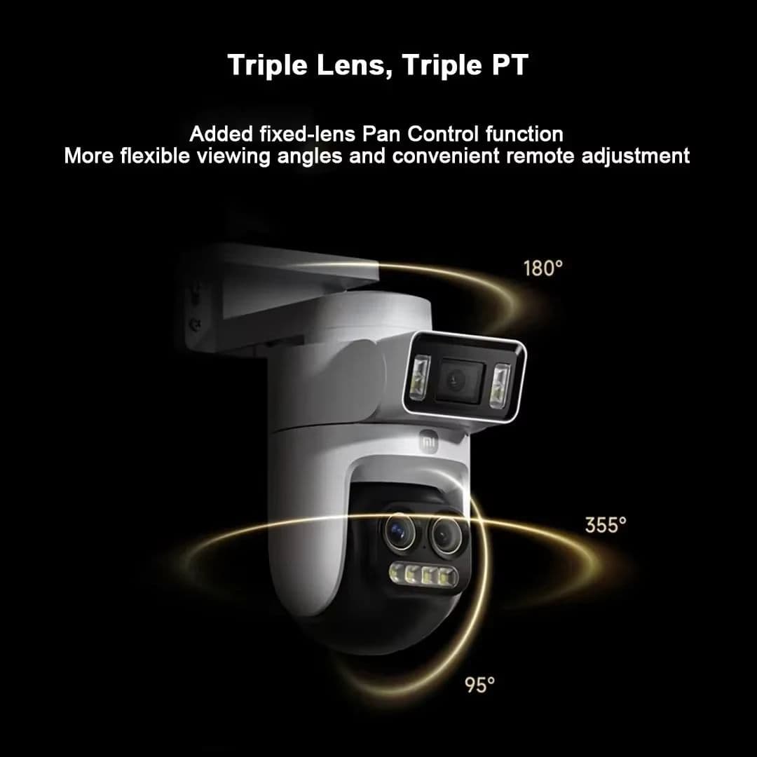 Xiaomi Smart Outdoor Camera 4 Pro Triple-Lens Zoom Edition 5MP - розумна зовнішня камера відеоспостереження з 3K якістю, IP66 та нічним баченням