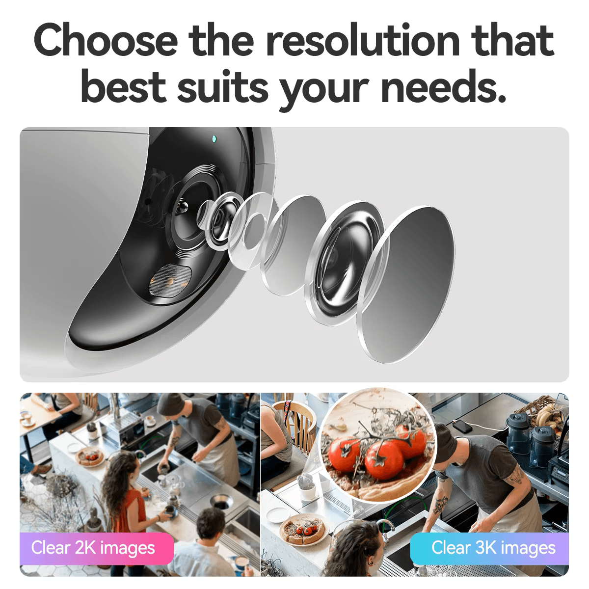 IMOU Ranger Mini 5MP Wi-Fi IP камера – 360° відеоспостереження з детекцією людини, кольоровим нічним баченням і двостороннім зв’язком