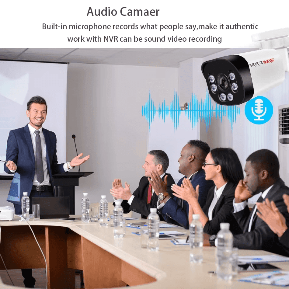 SIMICAM 8MP 4K POE IP-камера | H.265, інфрачервоне нічне бачення, мікрофон, HDR, IP67