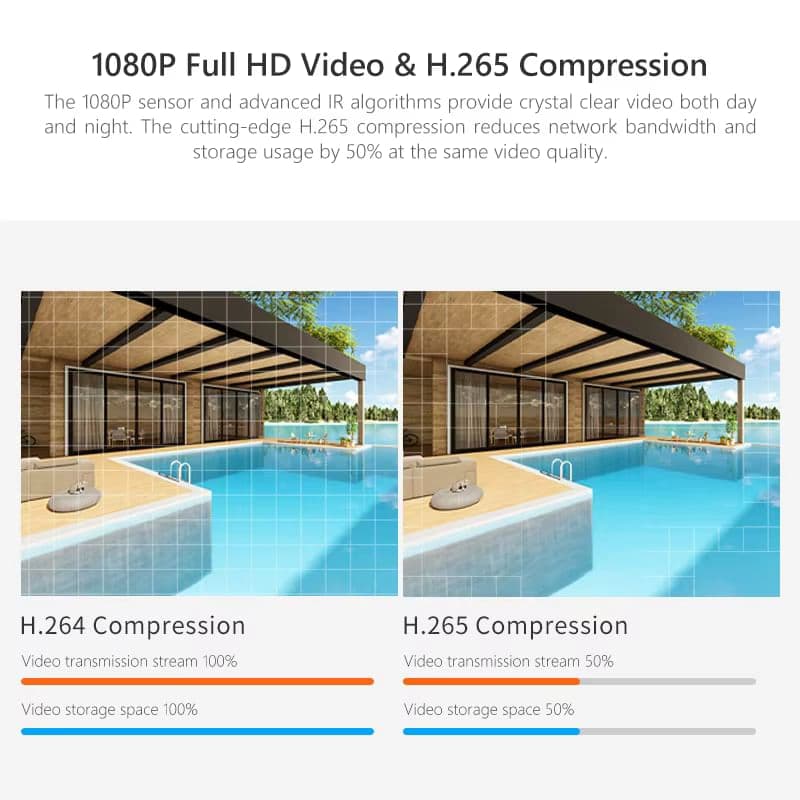 IMOU Bullet 2E 4MP - вулична Wi-Fi камера з прожектором, кольоровим нічним баченням та захистом IP67