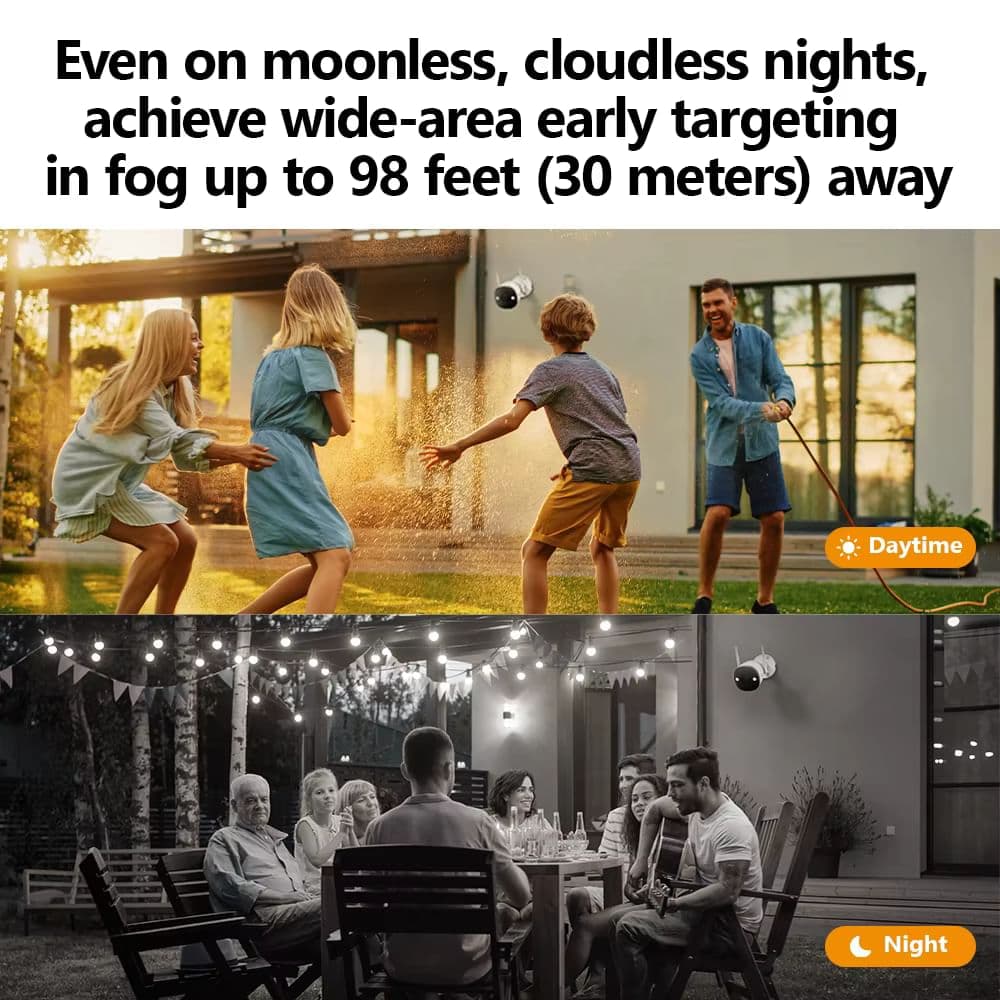 IMOU Bullet 2E 5MP 3K Wi-Fi Камера Спостереження з Підсвіткою, AI-Виявленням і Захистом IP67