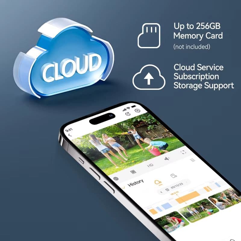 IMOU Cell 2 - 4MP перезаряджувана Wi-Fi камера з підтримкою 5G, PIR детекцією людини та кольоровим нічним баченням