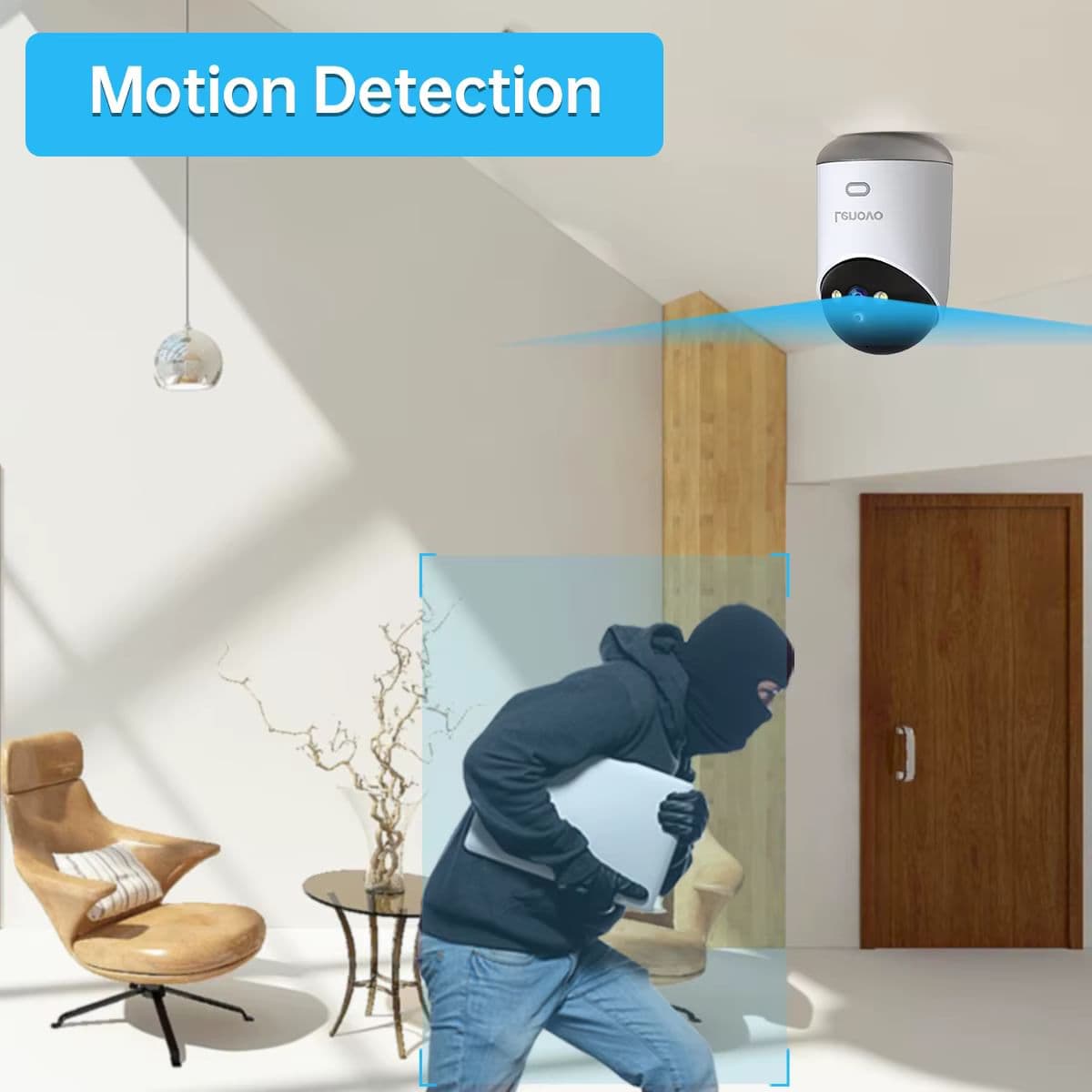 Lenovo 3K WiFi Smart Camera - домашня IP-камера з автотрекінгом, кольоровим нічним баченням і підтримкою 2.4/5G Wi-Fi